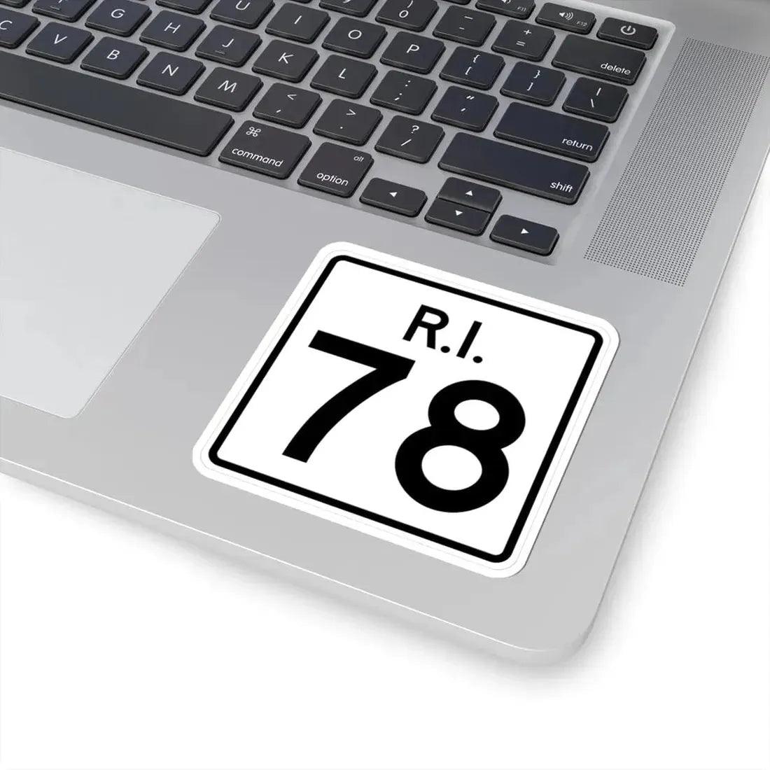 Rhode Island 78 (Rhode Island) (Road Sign) STICKER Vinyl Kiss-Cut Decal - The Sticker Space