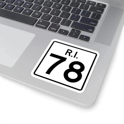 Rhode Island 78 (Rhode Island) (Road Sign) STICKER Vinyl Kiss-Cut Decal - The Sticker Space