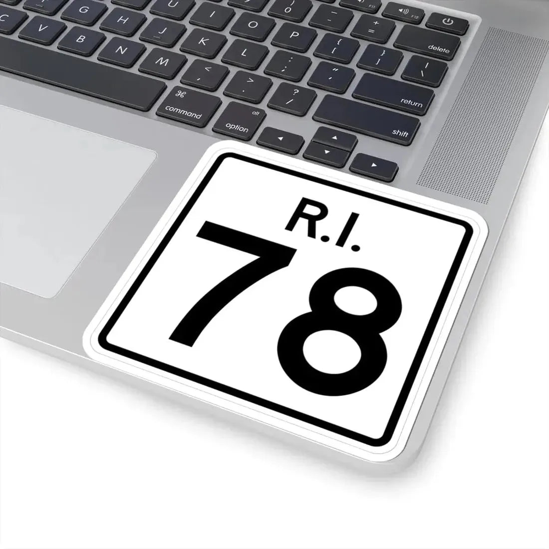 Rhode Island 78 (Rhode Island) (Road Sign) STICKER Vinyl Kiss-Cut Decal - The Sticker Space