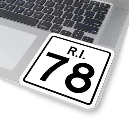 Rhode Island 78 (Rhode Island) (Road Sign) STICKER Vinyl Kiss-Cut Decal - The Sticker Space