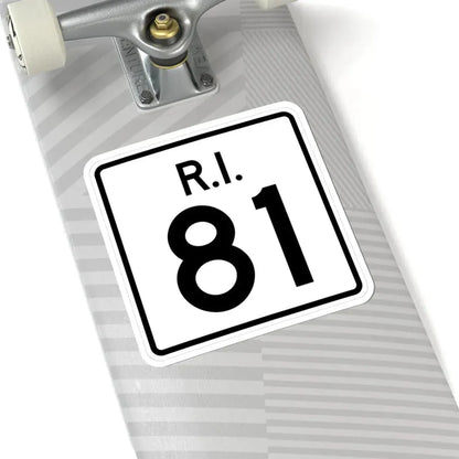Rhode Island 81 (Rhode Island) (Road Sign) STICKER Vinyl Kiss-Cut Decal - The Sticker Space