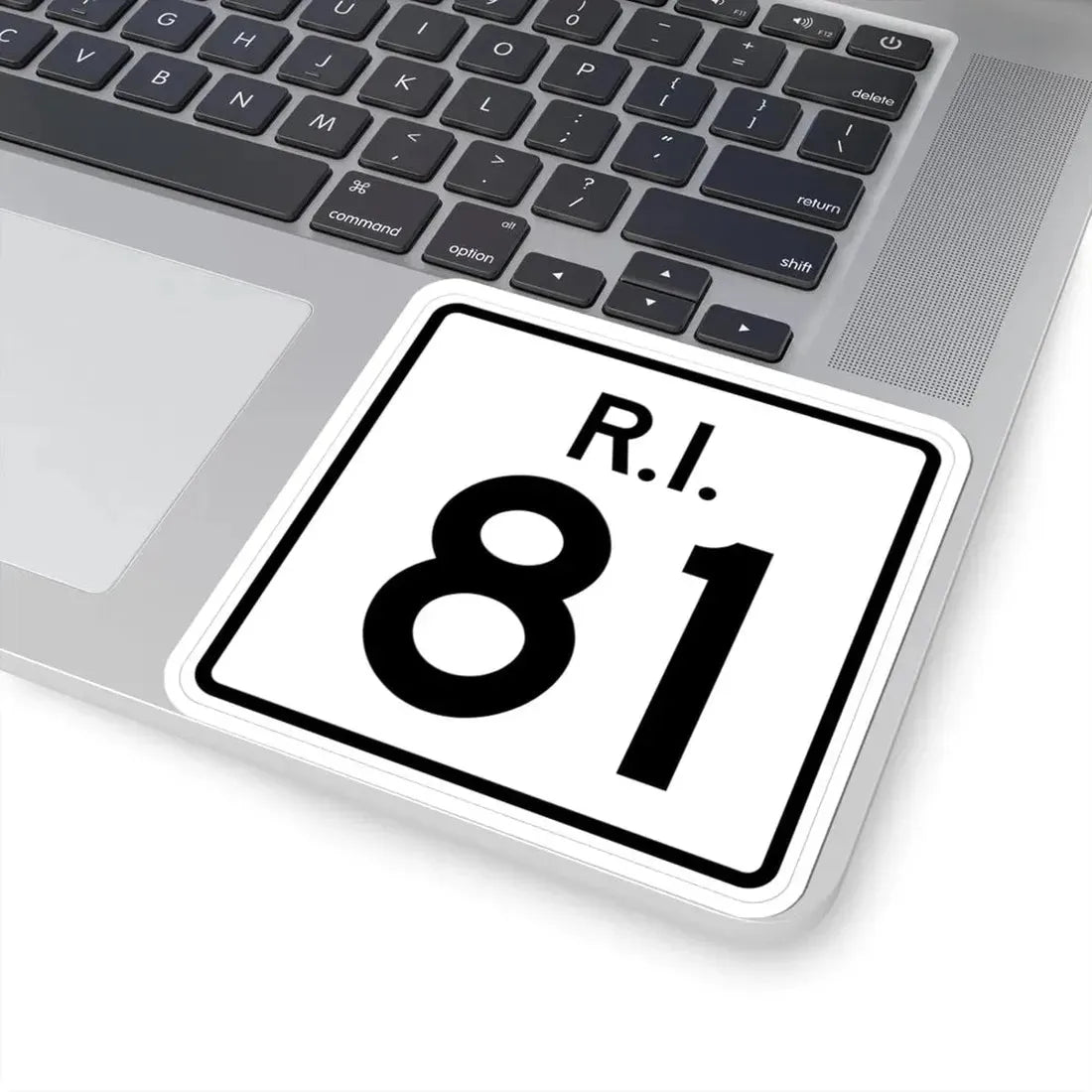Rhode Island 81 (Rhode Island) (Road Sign) STICKER Vinyl Kiss-Cut Decal - The Sticker Space