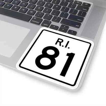Rhode Island 81 (Rhode Island) (Road Sign) STICKER Vinyl Kiss-Cut Decal - The Sticker Space