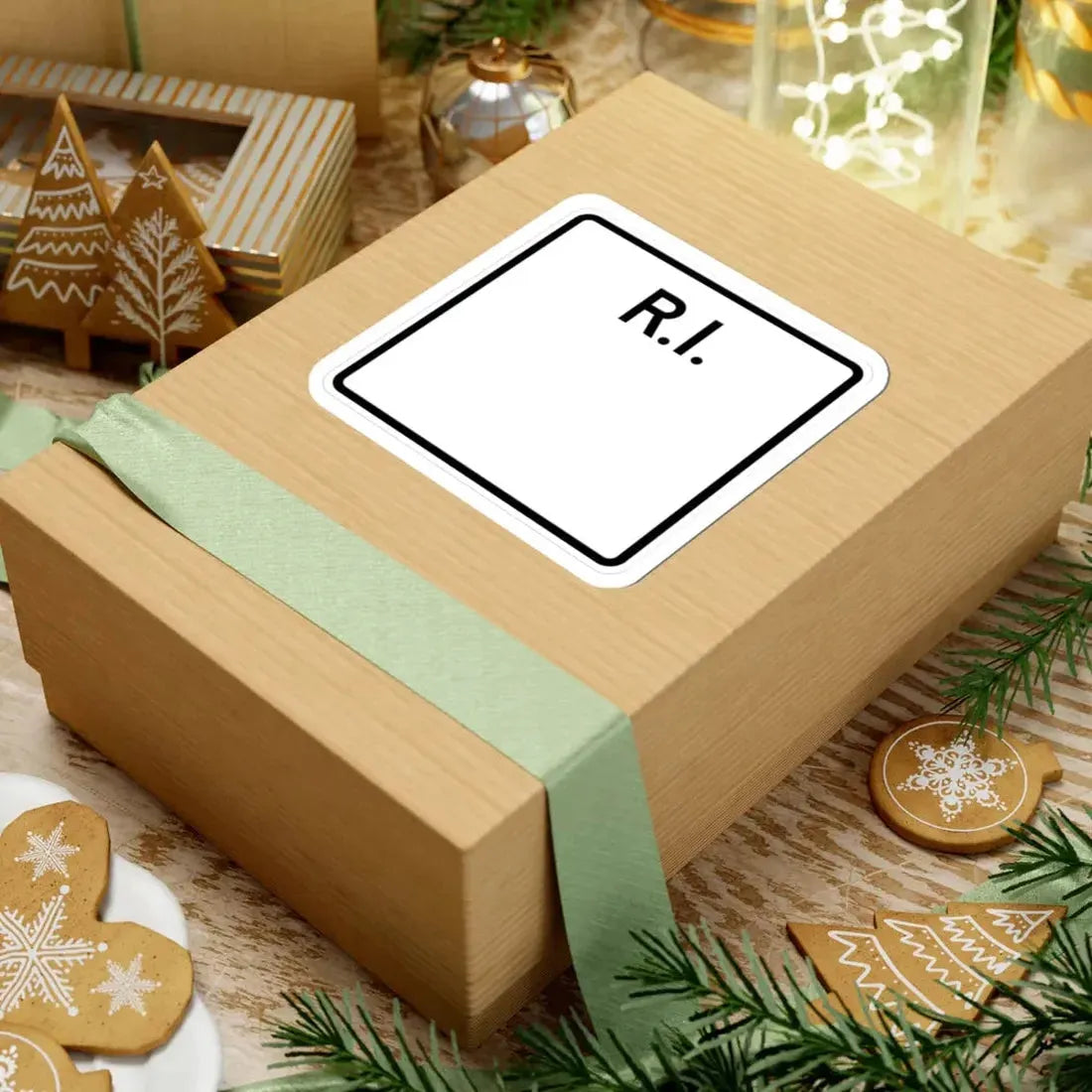 Rhode Island blank (Rhode Island) (Road Sign) STICKER Vinyl Kiss-Cut Decal - The Sticker Space