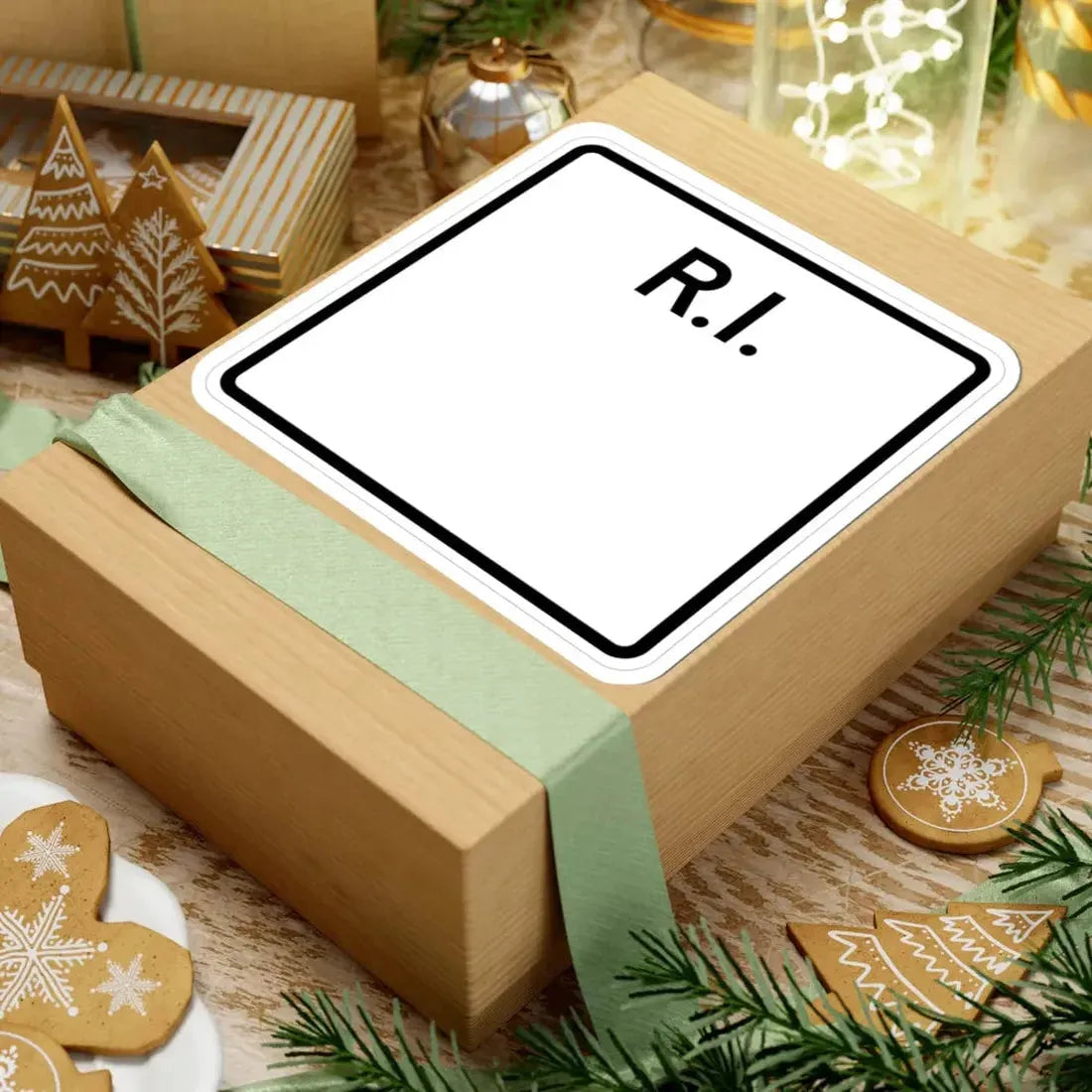 Rhode Island blank (Rhode Island) (Road Sign) STICKER Vinyl Kiss-Cut Decal - The Sticker Space