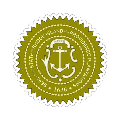 Rhode Island State Seal v2 STICKER Vinyl Die-Cut Decal - The Sticker Space