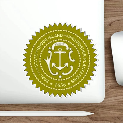 Rhode Island State Seal v2 STICKER Vinyl Die-Cut Decal - The Sticker Space