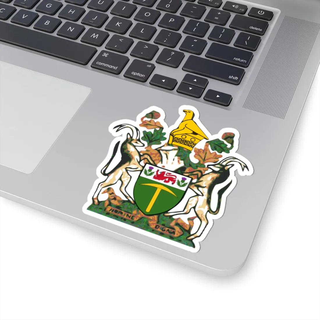 Rhodesian coat of arms Sag (Zimbabwe) (Coat of Arms) STICKER Vinyl Kiss-Cut Decal - The Sticker Space