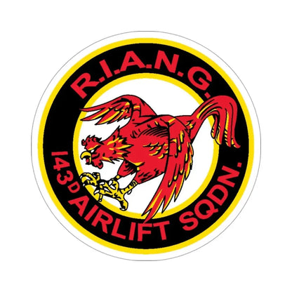 R.I.A.N.G. 143rd Airlift Sq (U.S. Air Force) STICKER Vinyl Die-Cut Decal 3 Inch - The Sticker Space