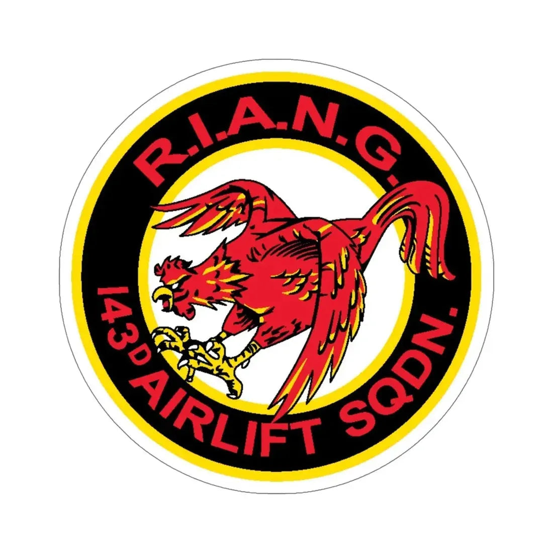 R.I.A.N.G. 143rd Airlift Sq (U.S. Air Force) STICKER Vinyl Die-Cut Decal - The Sticker Space