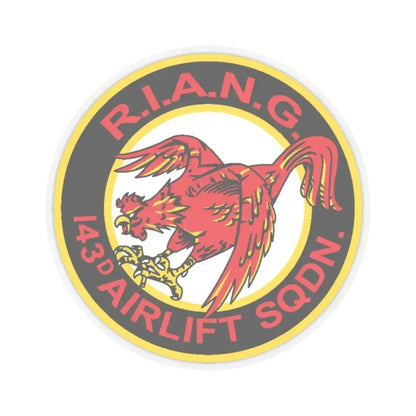 R.I.A.N.G. 143rd Airlift Sq (U.S. Air Force) STICKER Vinyl Kiss-Cut Decal 2 Inch Transparent - The Sticker Space