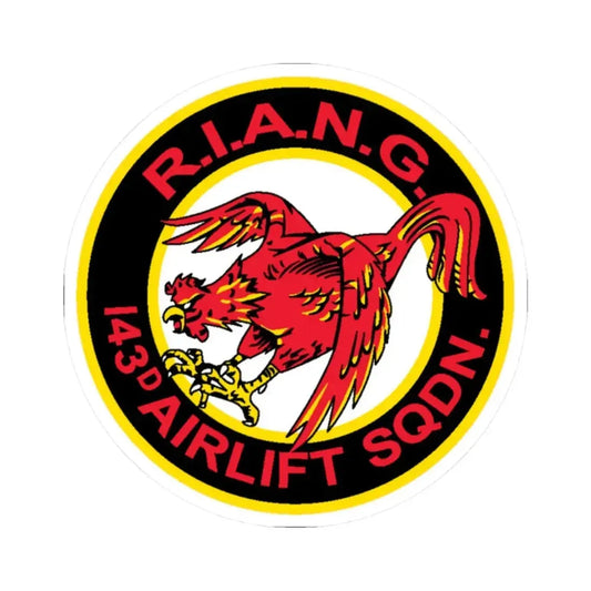 R.I.A.N.G. 143rd Airlift Sq (U.S. Air Force) STICKER Vinyl Kiss-Cut Decal 2 Inch White - The Sticker Space