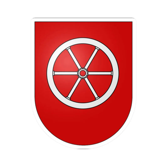 Riaz-coat of arms (Switzerland) (Coat of Arms) STICKER Vinyl Kiss-Cut Decal 2 Inch White - The Sticker Space