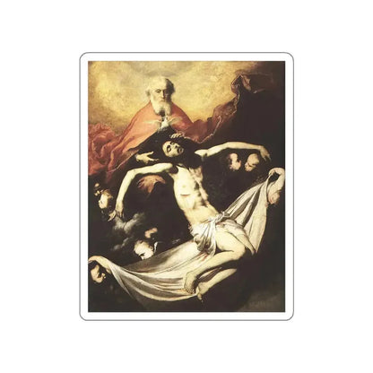 RIBERA, Jusepe de - Holy Trinity (Artwork) STICKER Vinyl Die-Cut Decal White Die-Cut 6 Inch - The Sticker Space