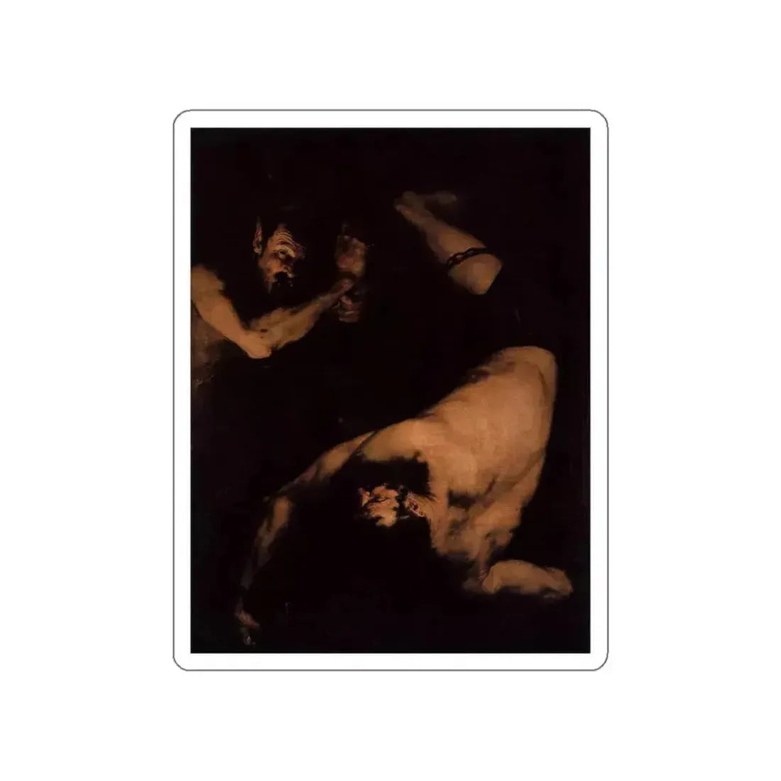 RIBERA, Jusepe de - Ixion (Artwork) STICKER Vinyl Die-Cut Decal White Die-Cut 6 Inch - The Sticker Space