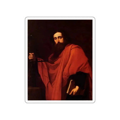 RIBERA, Jusepe de - St Paul (Artwork) STICKER Vinyl Die-Cut Decal White Die-Cut 3 Inch - The Sticker Space