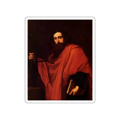 RIBERA, Jusepe de - St Paul (Artwork) STICKER Vinyl Die-Cut Decal White Die-Cut 4 Inch - The Sticker Space