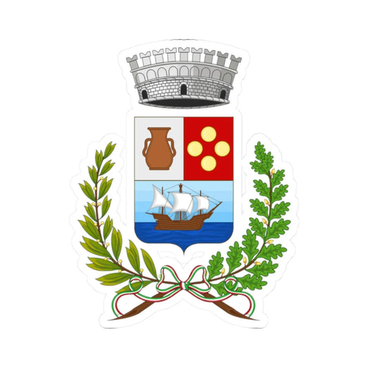 Ricadi-Stemma (Italy) (Coat of Arms) STICKER Vinyl Kiss-Cut Decal 2 Inch White - The Sticker Space