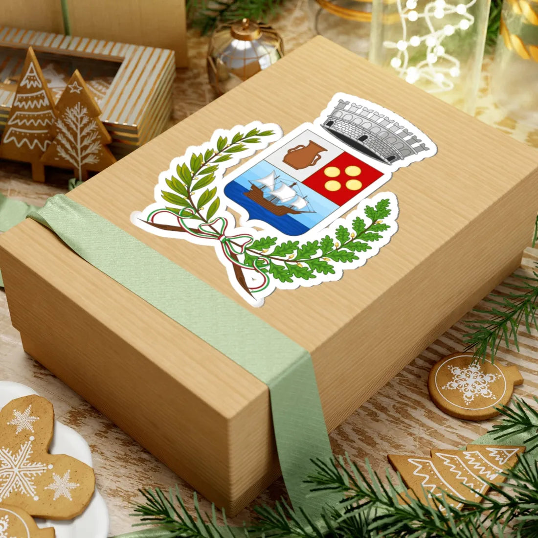 Ricadi-Stemma (Italy) (Coat of Arms) STICKER Vinyl Kiss-Cut Decal - The Sticker Space