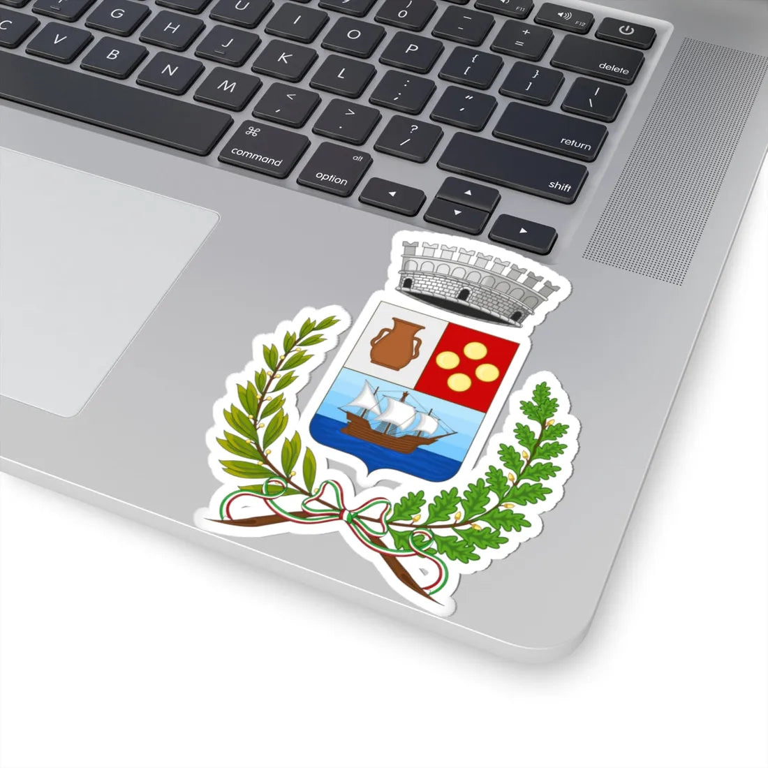 Ricadi-Stemma (Italy) (Coat of Arms) STICKER Vinyl Kiss-Cut Decal - The Sticker Space