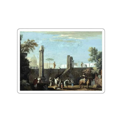 RICCI, Marco - Figures among Ruins (Artwork) STICKER Vinyl Die-Cut Decal White Die-Cut 3 Inch - The Sticker Space