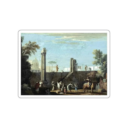 RICCI, Marco - Figures among Ruins (Artwork) STICKER Vinyl Die-Cut Decal White Die-Cut 5 Inch - The Sticker Space