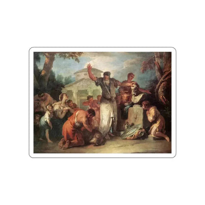 RICCI, Sebastiano - Sacrifice to Silenus (Artwork) STICKER Vinyl Die-Cut Decal White Die-Cut 4 Inch - The Sticker Space