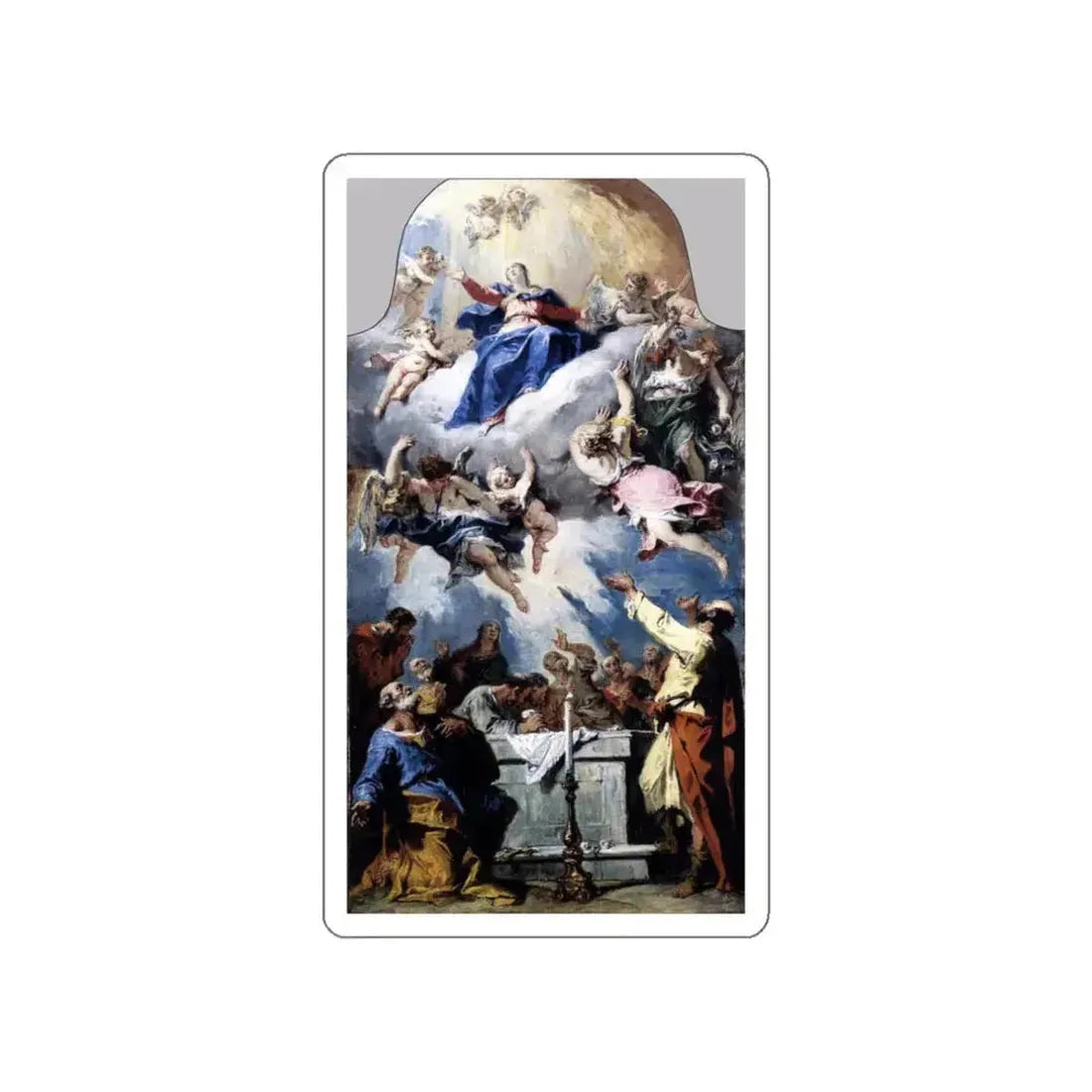 RICCI, Sebastiano - The Assumption (Artwork) STICKER Vinyl Die-Cut Decal White Die-Cut 3 Inch - The Sticker Space