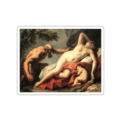 RICCI, Sebastiano - Venus and Satyr (Artwork) STICKER Vinyl Die-Cut Decal White Die-Cut 3 Inch - The Sticker Space