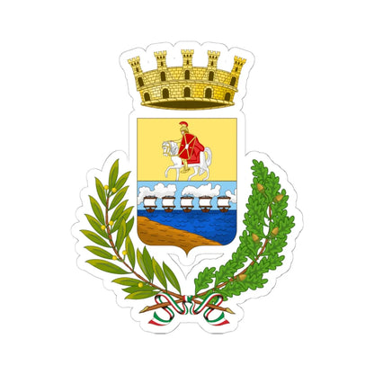 Riccione-Stemma (Italy) (Coat of Arms) STICKER Vinyl Kiss-Cut Decal 6 Inch White - The Sticker Space