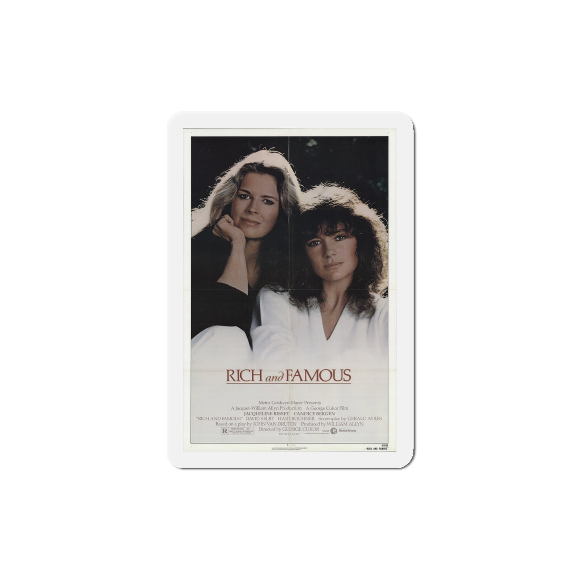 Rich and Famous 1981 Movie Poster Die-Cut Magnet-3" x 3"-The Sticker Space