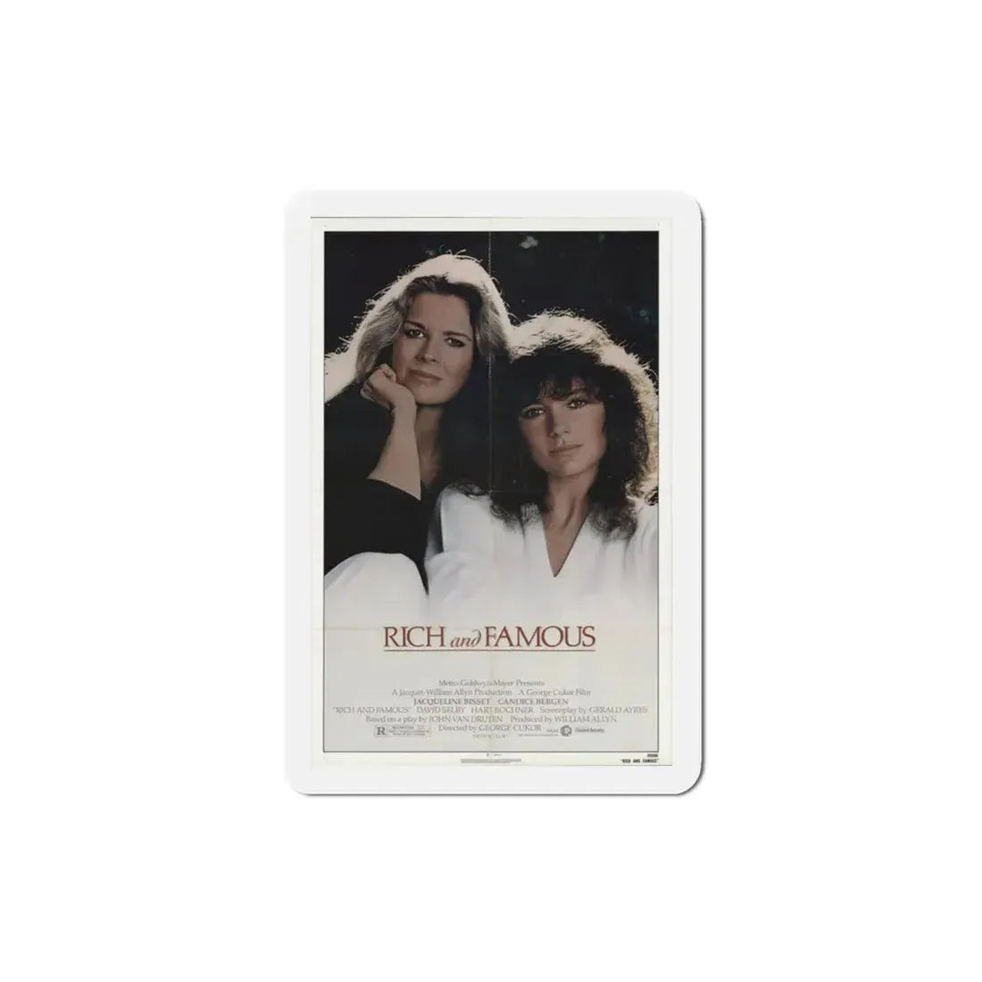 Rich and Famous 1981 Movie Poster Refrigerator Magnet 3 Inch - The Sticker Space