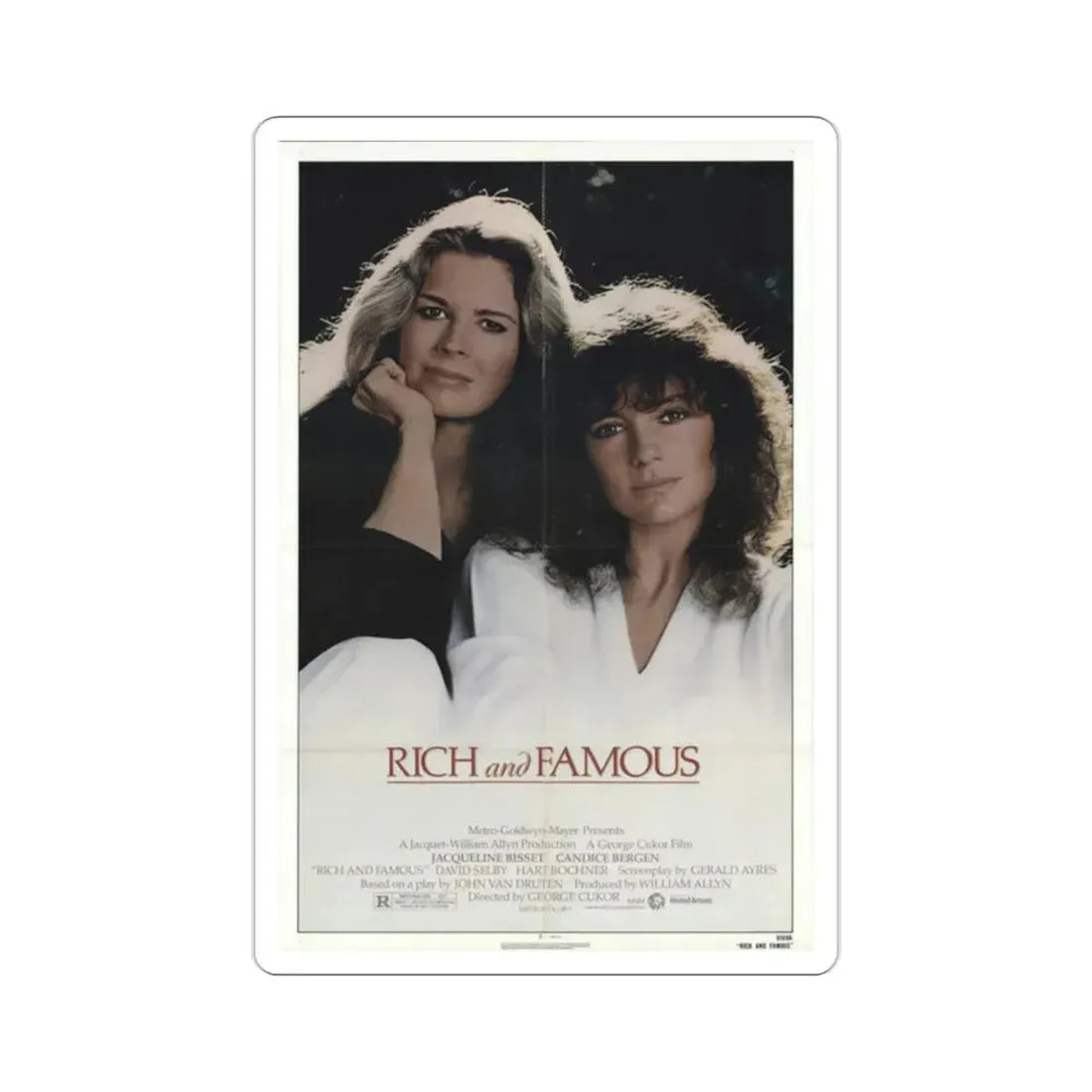 Rich and Famous 1981 Movie Poster STICKER Vinyl Die-Cut Decal 2 Inch - The Sticker Space