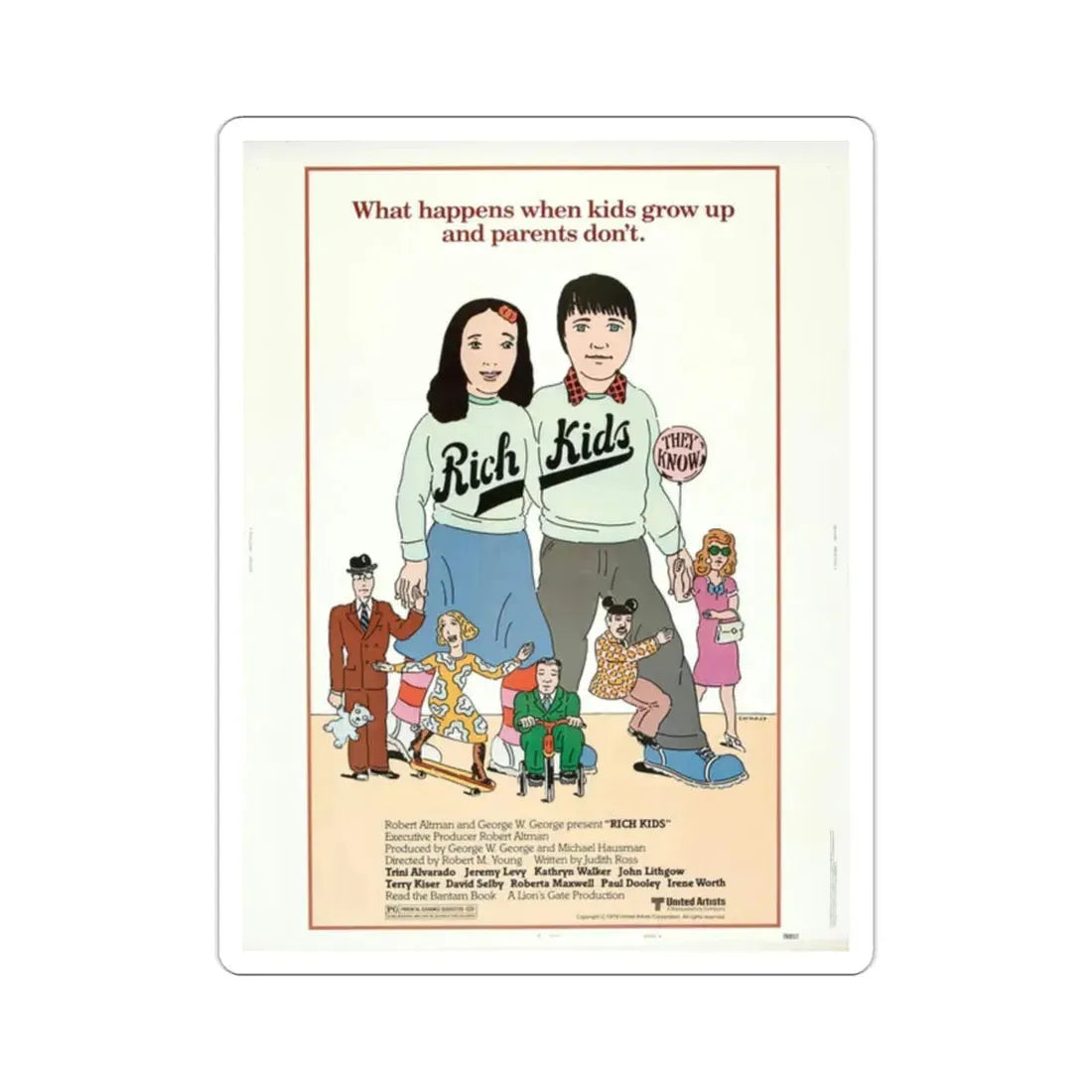 Rich Kids 1979 Movie Poster STICKER Vinyl Die-Cut Decal - The Sticker Space