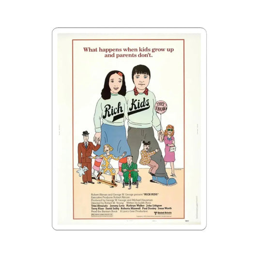 Rich Kids 1979 Movie Poster - STICKER Vinyl Kiss-Cut Decal 2 Inch White - The Sticker Space