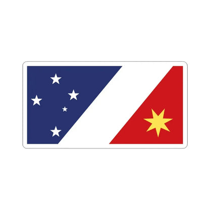 Richard Bates Proposal 1971 Australian Flag Proposal (Australia) STICKER Vinyl Kiss-Cut Decal 6 Inch White - The Sticker Space