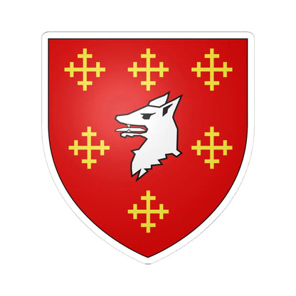 Richard dAvranches (England) (Coat of Arms) STICKER Vinyl Kiss-Cut Decal 4 Inch White - The Sticker Space
