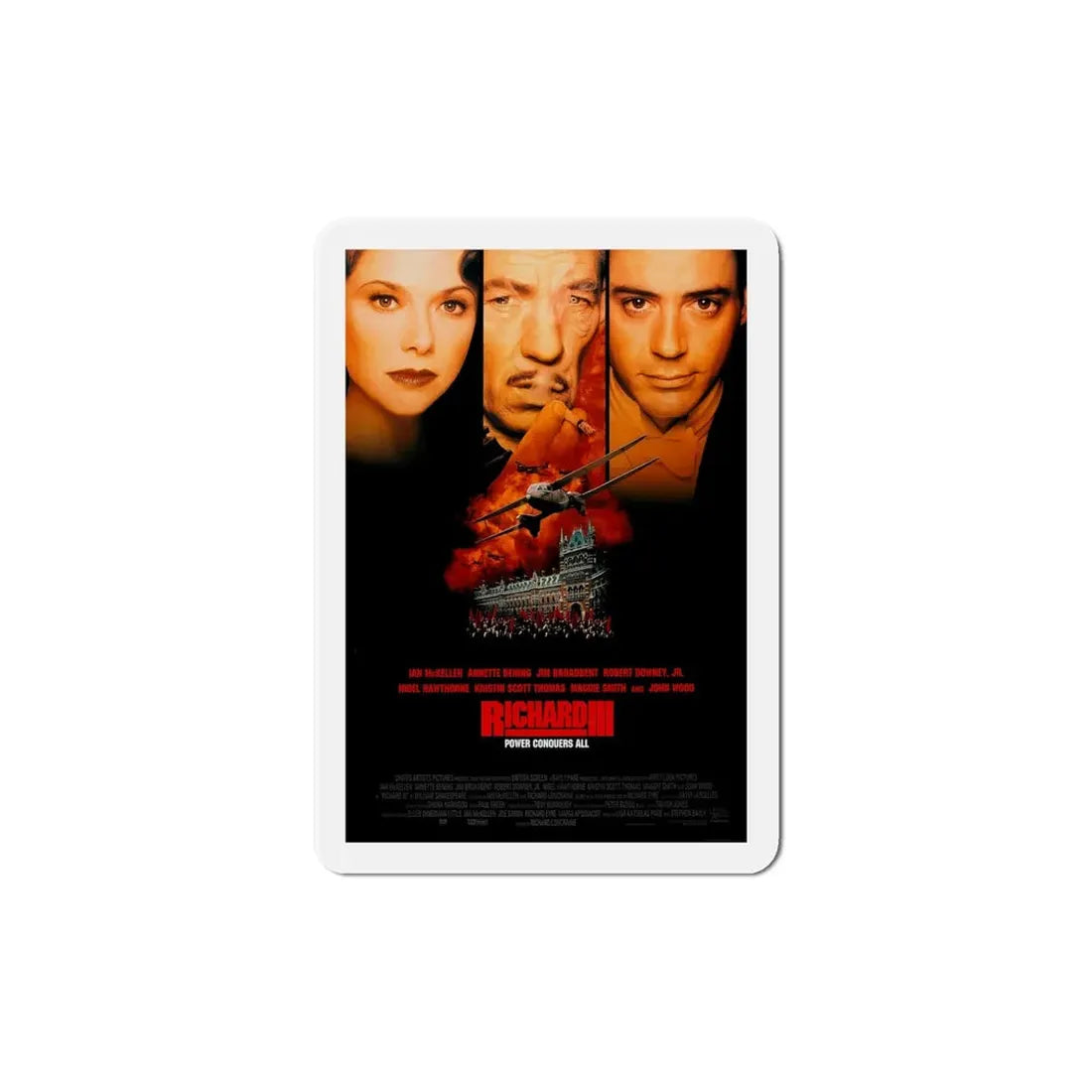 Richard III 1995 Movie Poster Refrigerator Magnet - The Sticker Space