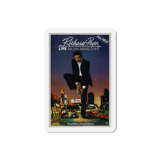 Richard Pryor Live on the Sunset Strip 1982 Movie Poster Die-Cut Magnet-2" x 2"-The Sticker Space