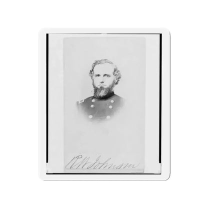 Richard W. Johnson, Union General, Bust Portrait, Facing Front (U.S. Civil War) Refrigerator Magnet 2 Inch Die-Cut - The Sticker Space