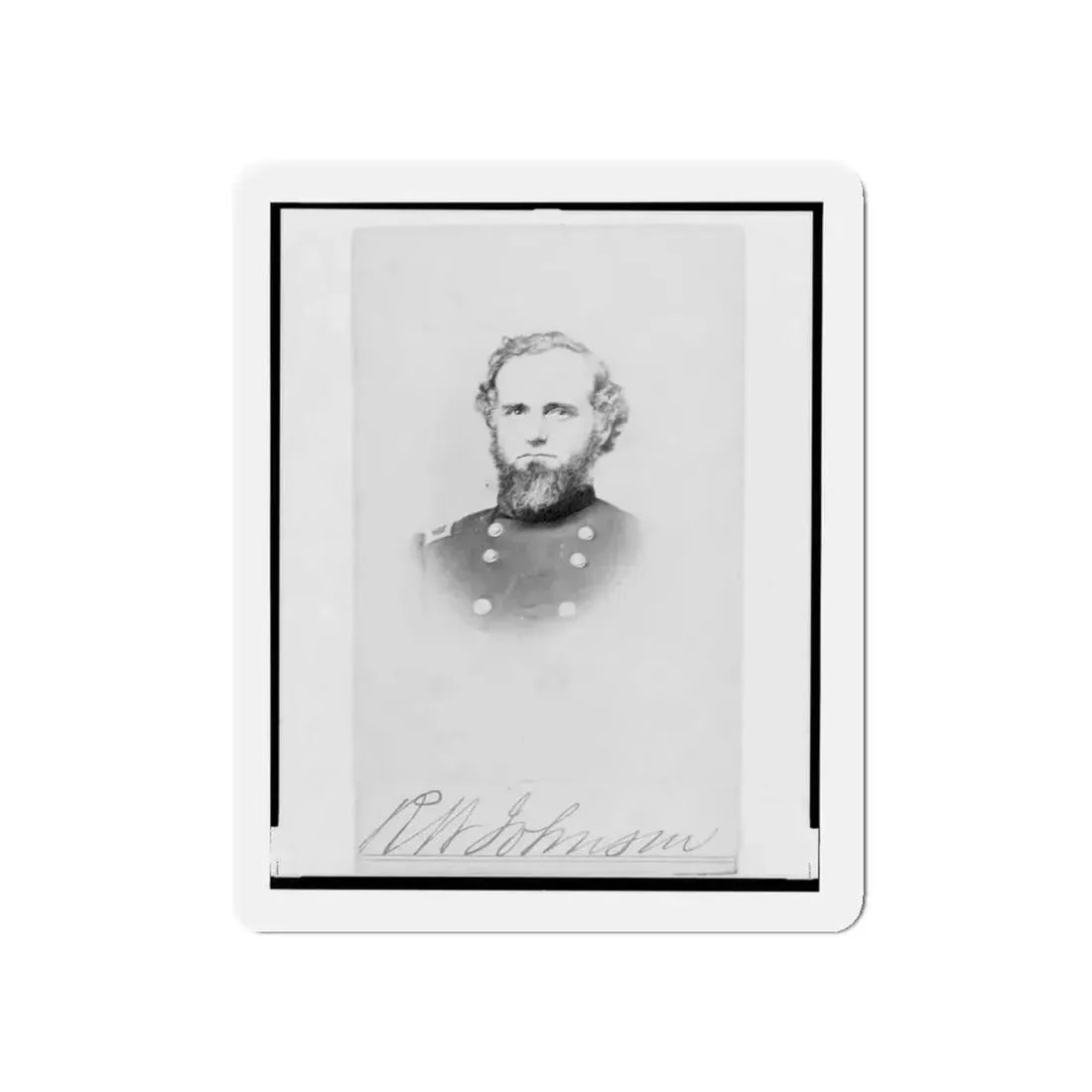 Richard W. Johnson, Union General, Bust Portrait, Facing Front (U.S. Civil War) Refrigerator Magnet - The Sticker Space