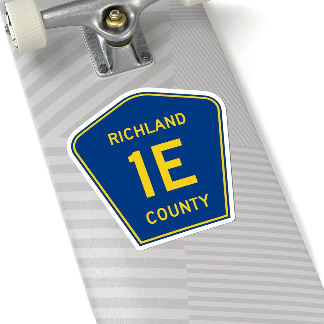 Richland County Route 1E ND (North Dakota) (Road Sign) STICKER Vinyl Kiss-Cut Decal - The Sticker Space