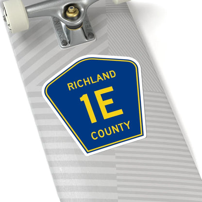 Richland County Route 1E ND (North Dakota) (Road Sign) STICKER Vinyl Kiss-Cut Decal - The Sticker Space