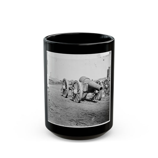 Richmond, Va. Captured Siege Guns At Rocketts 001 (U.S. Civil War) Black Coffee Mug-15oz-The Sticker Space