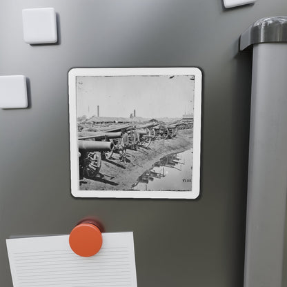 Richmond, Va. Captured Siege Guns At Rocketts; Different View (U.S. Civil War) Refrigerator Magnet-The Sticker Space