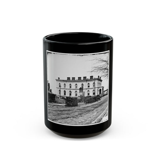 Richmond, Va. Custom House, Standing Among The Ruins (U.S. Civil War) Black Coffee Mug-15oz-The Sticker Space