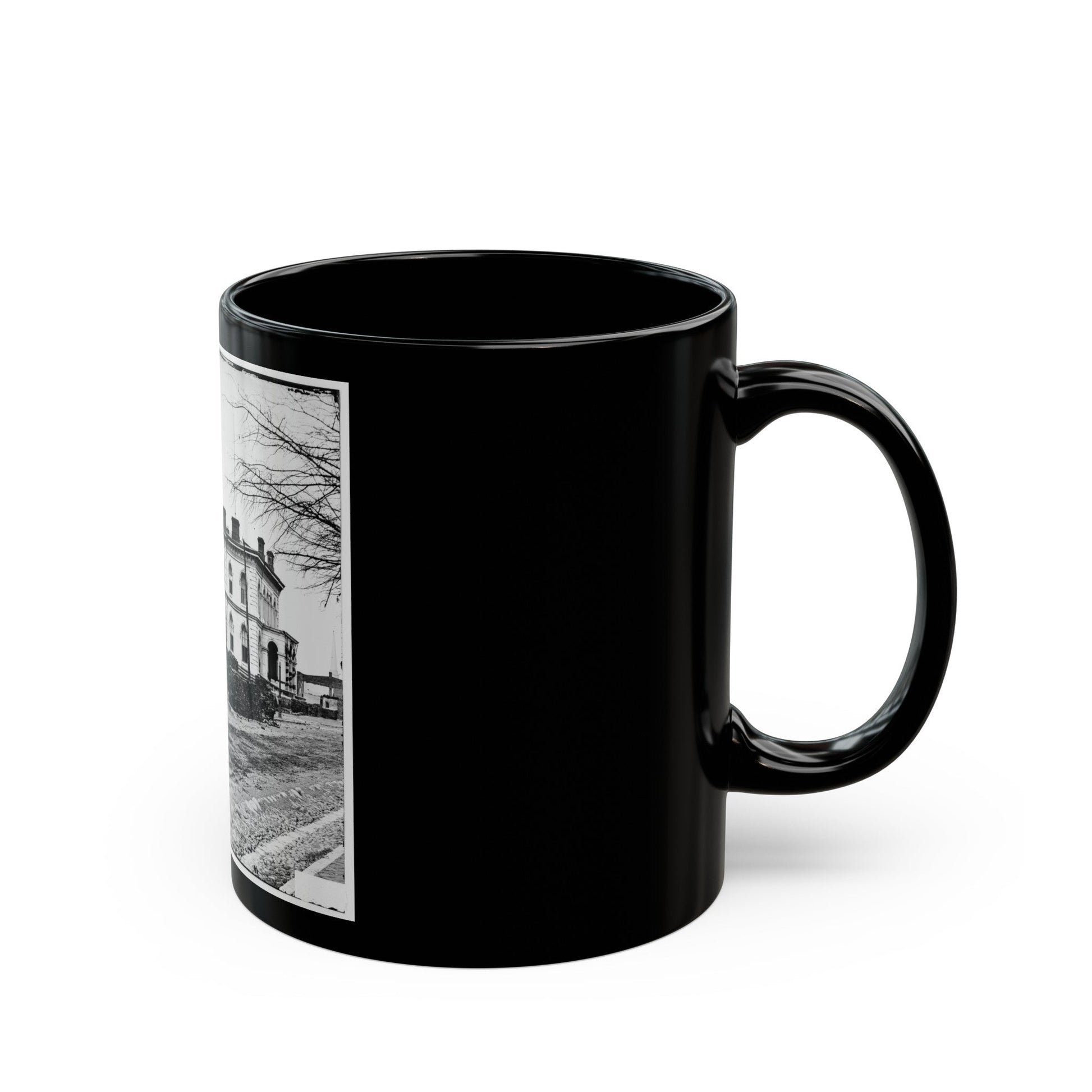 Richmond, Va. Custom House, Standing Among The Ruins (U.S. Civil War) Black Coffee Mug-The Sticker Space