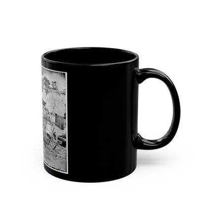 Richmond, Va. Fire Engine No. 3 (U.S. Civil War) Black Coffee Mug-The Sticker Space