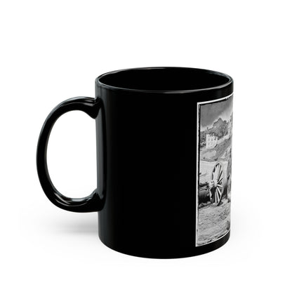 Richmond, Va. Fire Engine No. 3 (U.S. Civil War) Black Coffee Mug-The Sticker Space