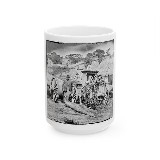 Richmond, Va. Fire Engine No. 3 (U.S. Civil War) White Coffee Mug-15oz-The Sticker Space